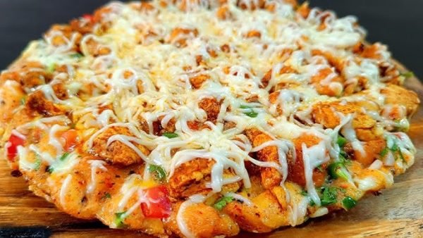 Chicken cheese omlet