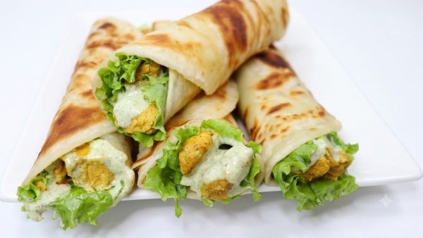 Cheese Chicken Roll Paratha