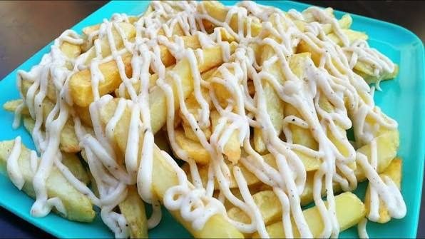 mayo garlic fries