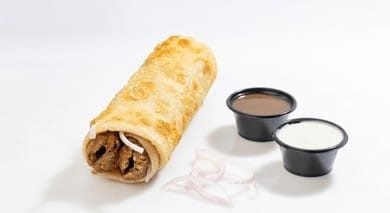 Cheese chicken roll paratha