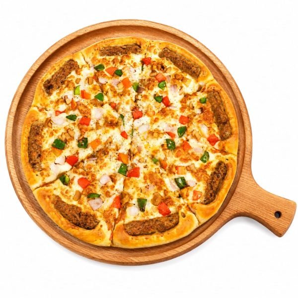Kabab crust pizza