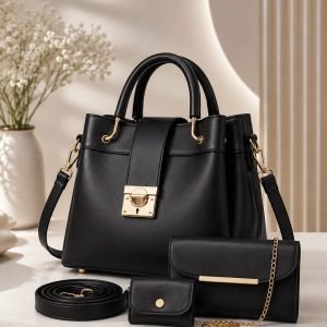 3-PCS PREMIUM SOFT LEATHER HANDBAGS