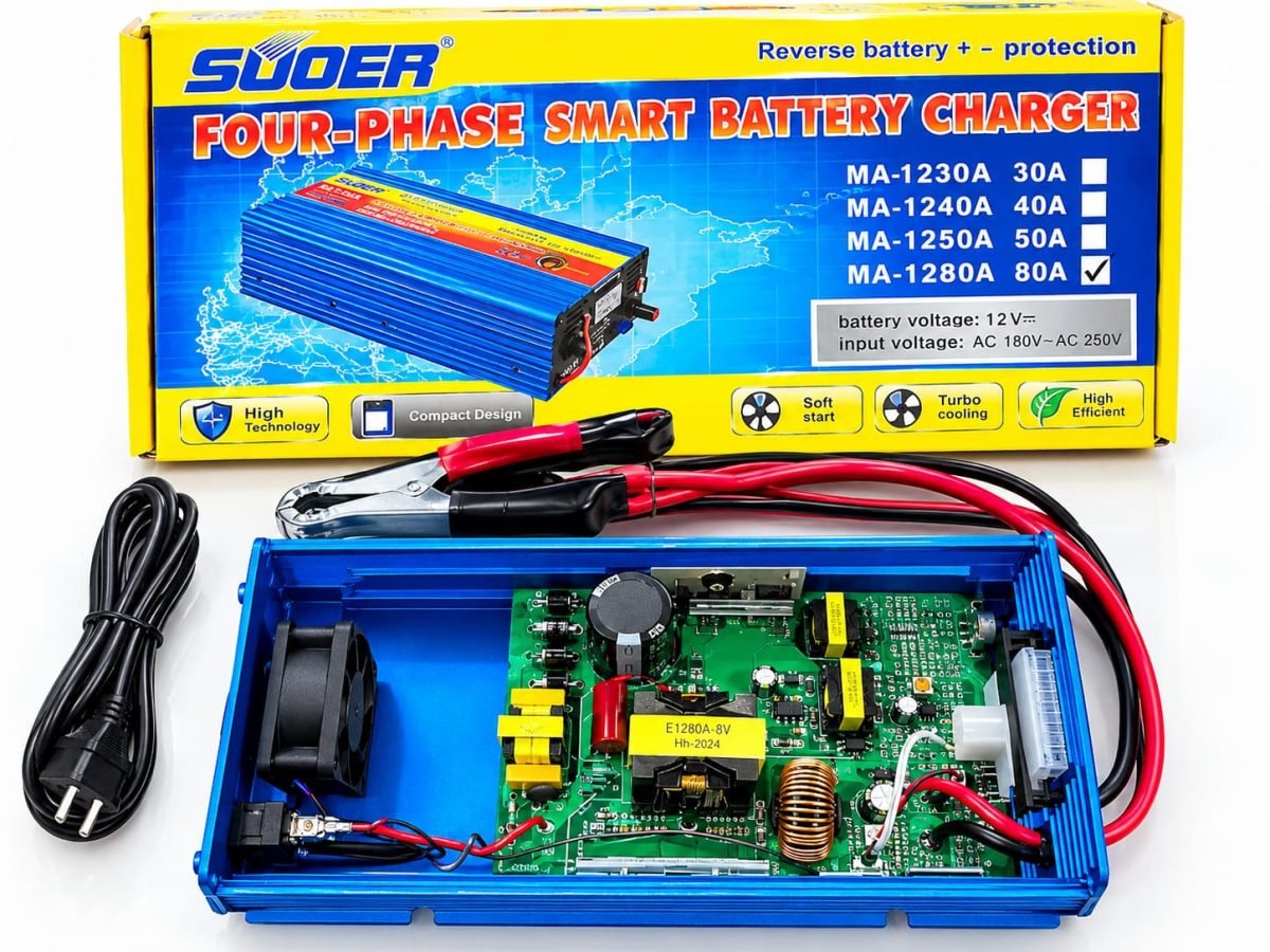 12V 80A Samrt Battrey Charger